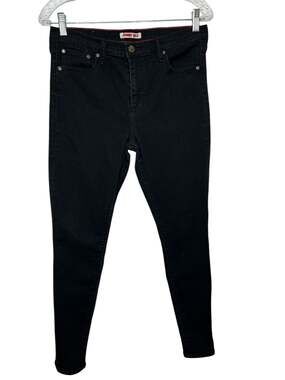 Johnny Was Black High Rise Stretch Denim Skinny Jeans Soft Goth Size 30 (Actual)